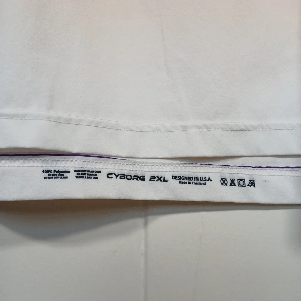 Pabst Blue Ribbon PBR x Hawaiian Force Ombre Quarter Zip Jersey‎ Mens 2XL Cyborg - Picture 4 of 6